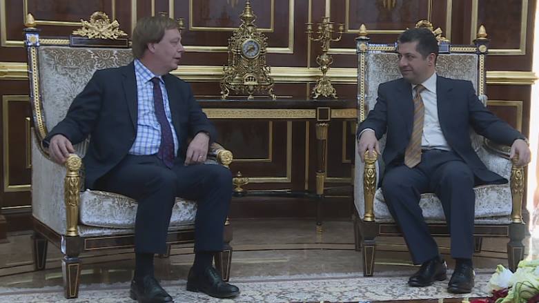Mesrûr Barzanî û Balyozê Brîtanya l Iraqê, pirsa referandûmê û şerê DAIŞê gotûbêj dikin 