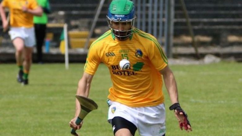 Zak Moradi in action for Leitrim. (Photo: Irish Times)