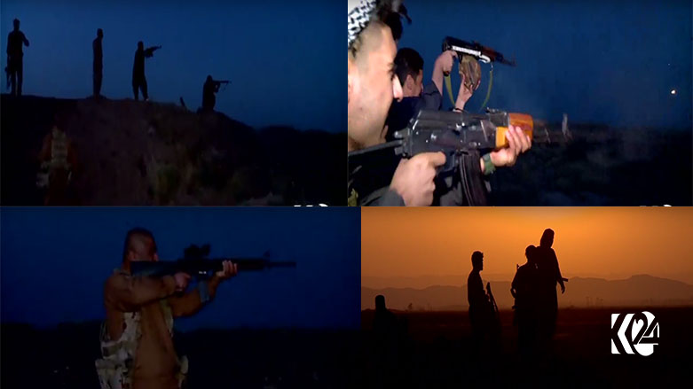 بە ڤیدیۆ... شەڕی شەوی رابردووی پێشمەرگە و داعش لە دوزخورماتوو