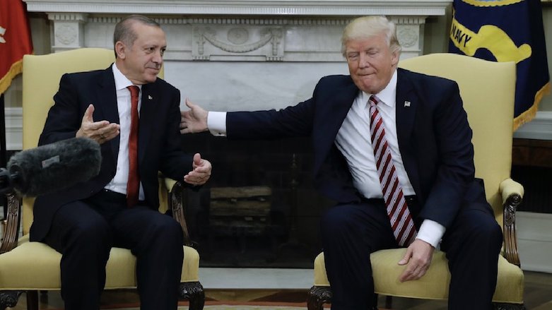 Erdogan and Trump met at the White House on May 16, 2017. (Photo: AP)