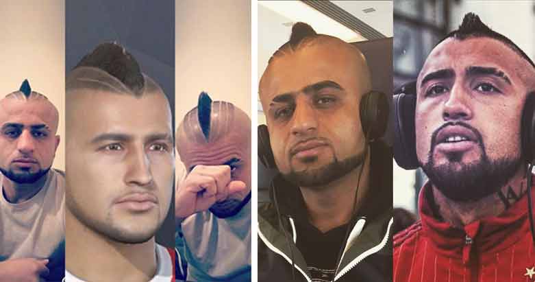 Bayern Munich star Arturo Vidal's lookalike who lives in Germany. (Photo: Kurdistan24)