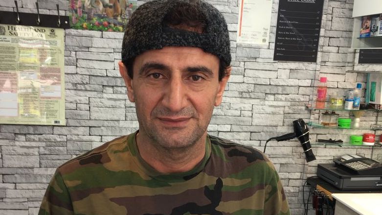 Haji Salih, owner of the Y.P.G. Barbershop in Lincoln, United Kingdom. (Photo: Lincolnshire Live)