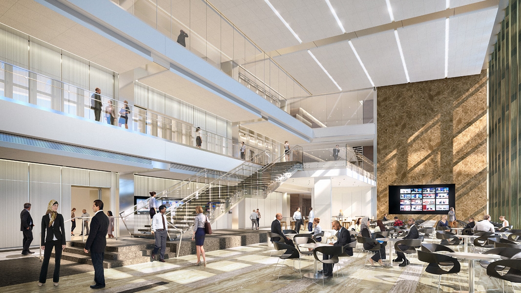 The new US Consulate General's Consular Office Building Representational Gallery. (Photo: EYP)
