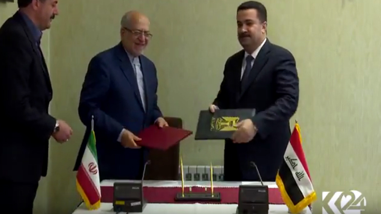 ئێران و عێراق چەند رێككەوتنامەیەكی بازرگانی واژوو دەكەن