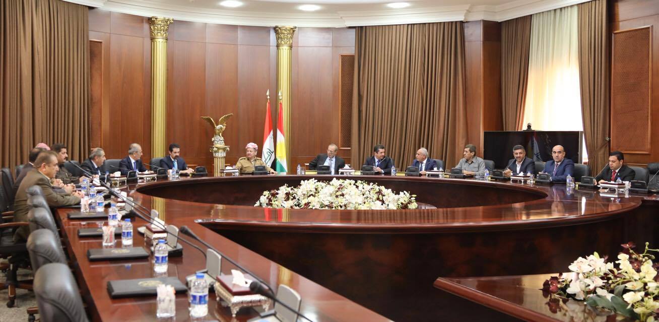 بە سەرۆكایەتی بارزانی كۆبوونەوەی ئەنجوومەنی باڵای ریفراندۆم دەستیپێكرد