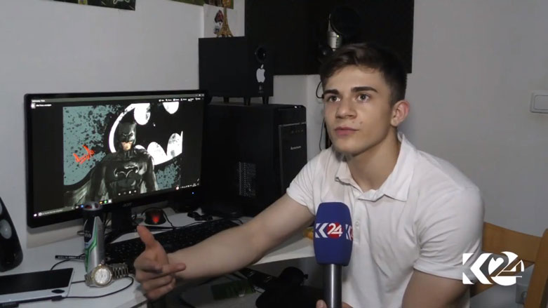 Ciwanekî Kurd ê penaber dest bi çêkirina fîlmên karton kiriye 