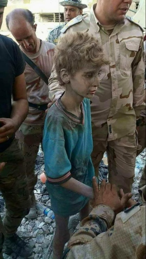 Emad Mishko Tamo, 12, was rescued from IS by the Iraqi army. (Photo: Facebook)