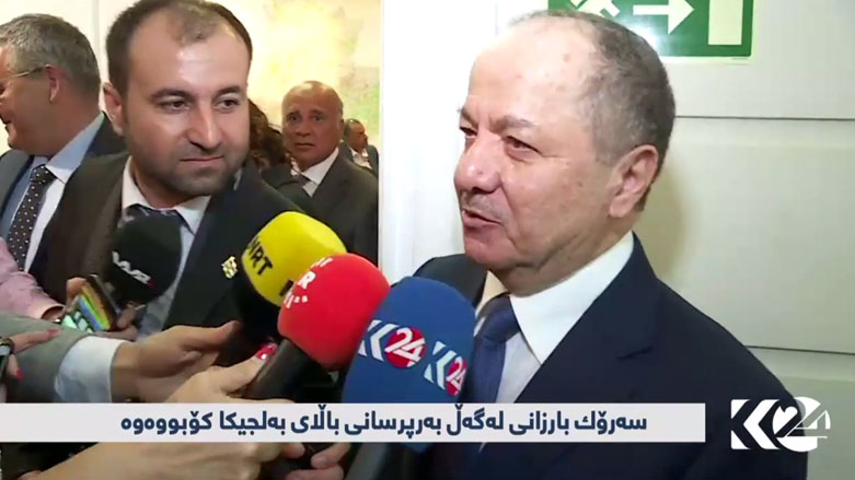 الرئيس بارزاني يصف اجتماعاته في بروكسل بالجيدة ويؤكد: وصلت رسالتنا