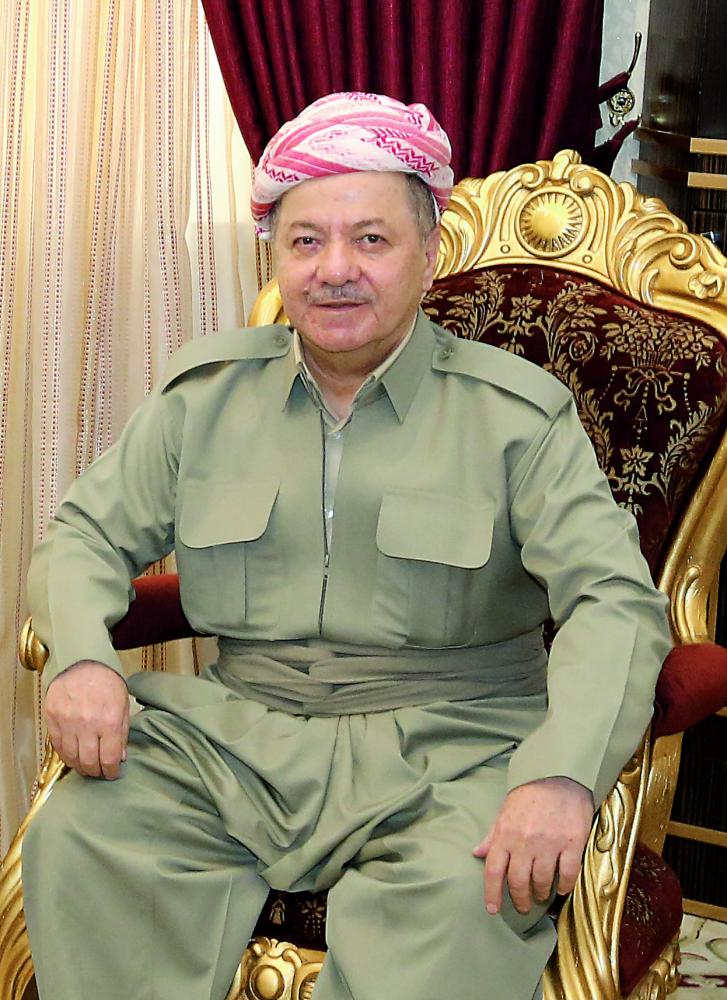 Serokê Herêma Kurdistanê Mesûd Barzanî 