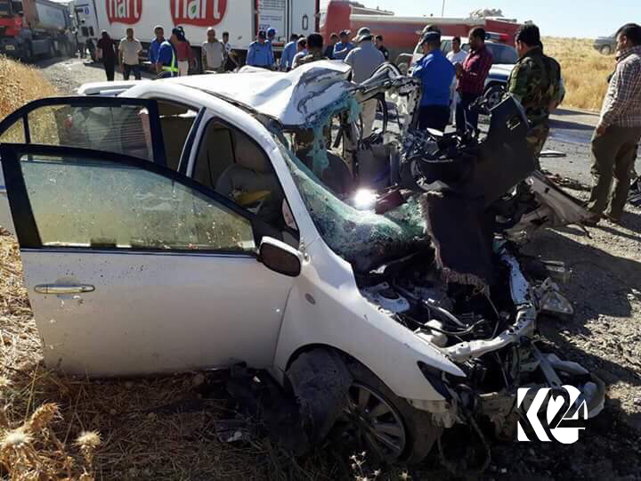 لە رووداوێکی ھاتووچۆدا پێنج کەس گیانيان لەدەستدا  