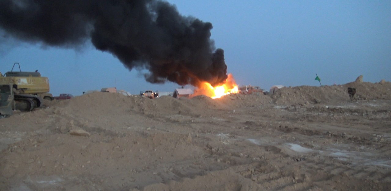 IS attack on Hashd al-Shaabi position.