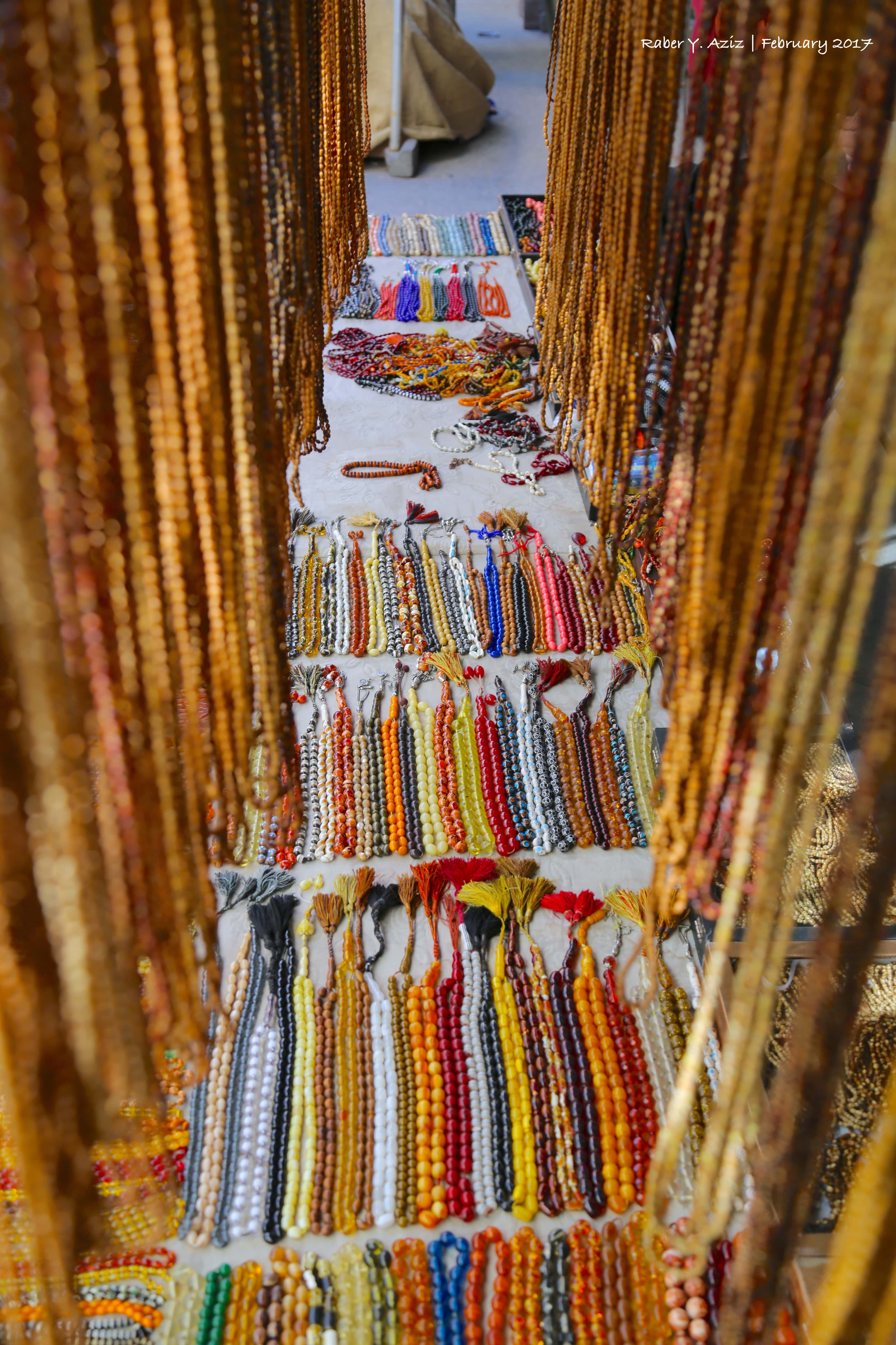 Some rosaries in the downtown near Erbil Citadel, the Kurdistan Region. (Photo: Raber Aziz)