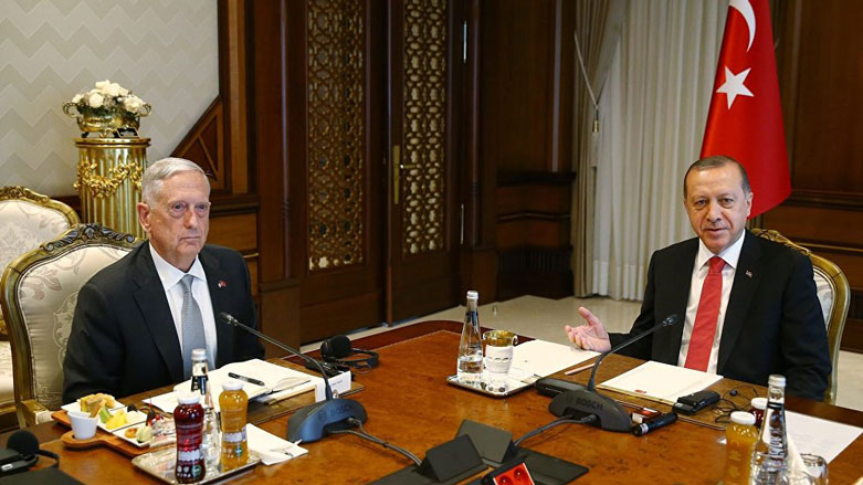 Erdogan û Mattis li Enqere civiyan