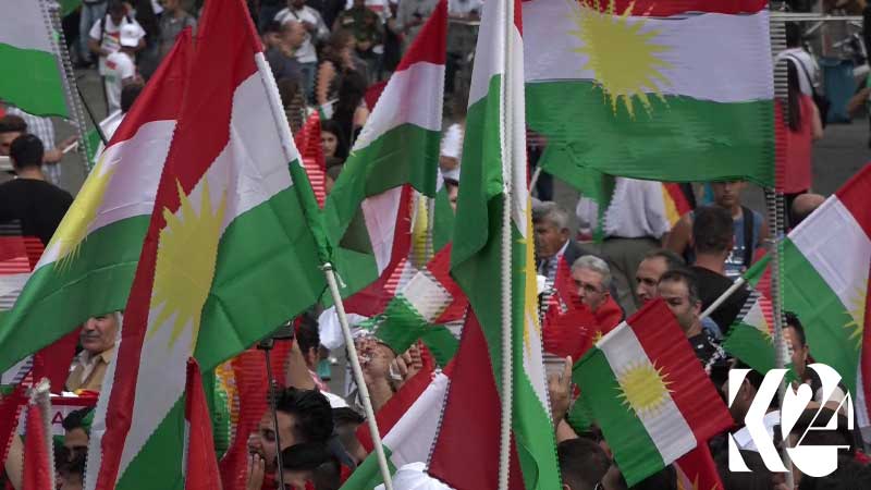 تجمع ٢٠ هزار نفری کردهای ساکن اروپا در حمایت از همەپرسی اسقتلال کردستان 