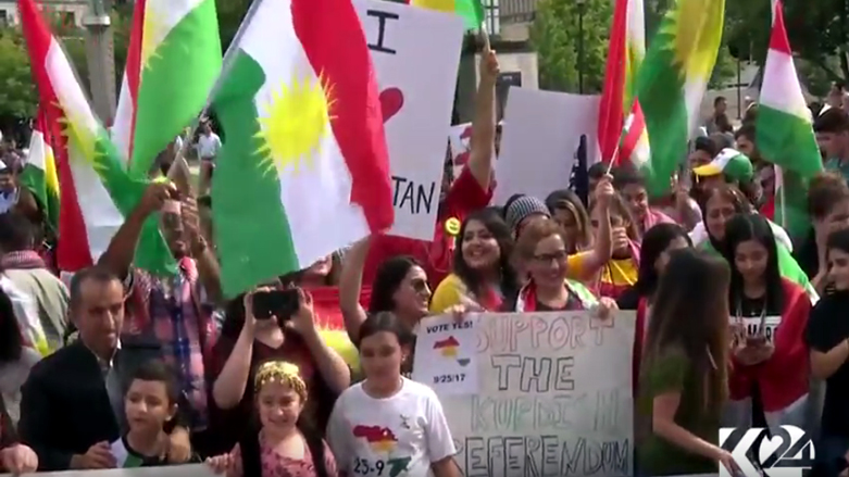 كوردانی ھەرچوارپارچەی كوردستان لە ئەمریكا پاڵپشتی ریفراندۆم دەكەن
