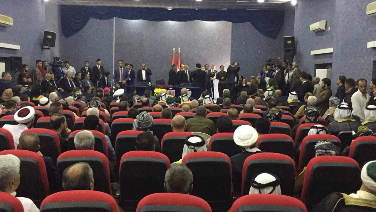 President of the Kurdistan Region Masoud Barzani meets with ethnic and religious groups in Kirkuk Province, Sep. 12, 2017.