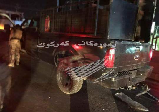 پێشمەرگە دەستی بەسەر چەندین چەك و تەقەمەنی حەشدی شەعبی داگرت