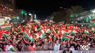 People in the capital of the Kurdistan Region rally ahead of the independence referendum scheduled for Sep. 25. (Photo: Kurdistan 24)