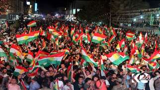 People in the capital of the Kurdistan Region rally ahead of the independence referendum scheduled for Sep. 25. (Photo: Kurdistan 24)