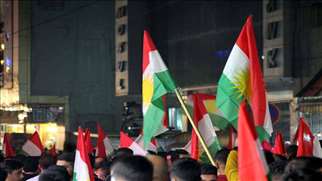 People in the capital of the Kurdistan Region rally ahead of the independence referendum scheduled for Sep. 25. (Photo: Kurdistan 24)