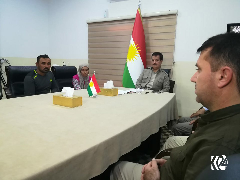 ئافرەتێكی ئێزدی خۆی لە دەستی چەكدارانی داعش رزگاركرد