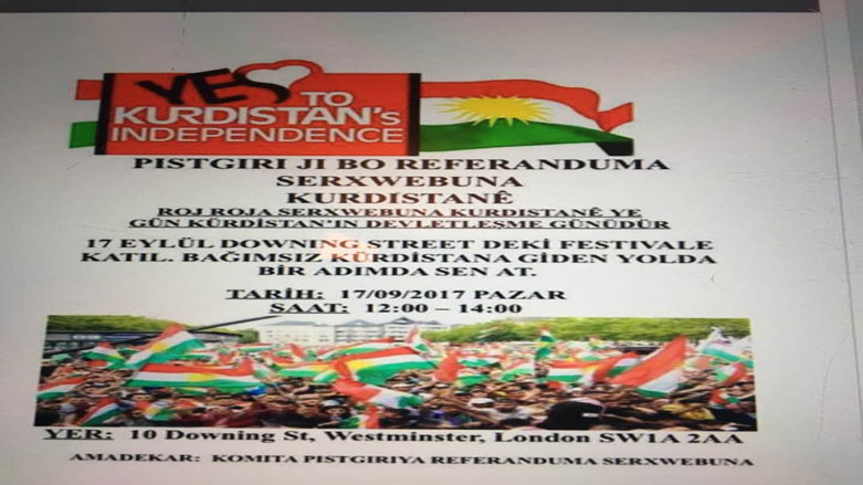 Festîvala Referendûmê ya Londonê di 17ê Îlonê de ye