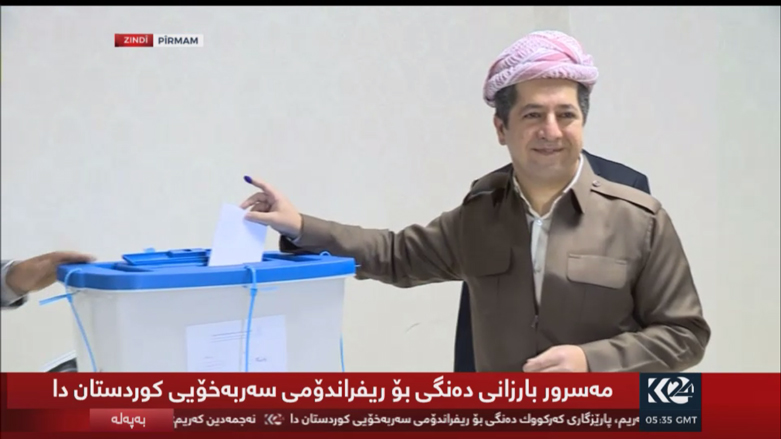 بالصور.. قادة كوردستان يدلون باصواتهم في 