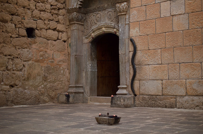 The temple doorway