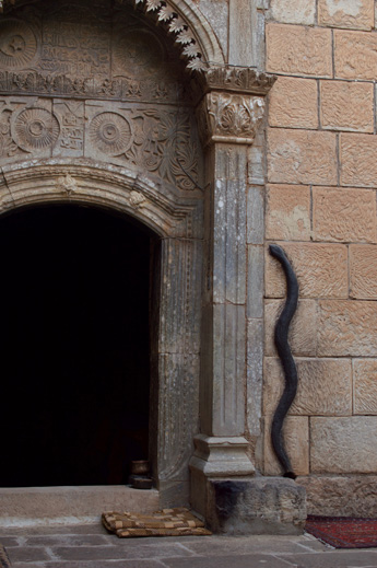 The temple doorway