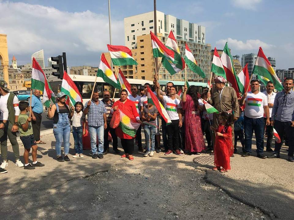 لە لوبنان ئاھەنگێك بۆ پاڵپشتی سەربەخۆیی كوردستان بەڕێوە دەچێت