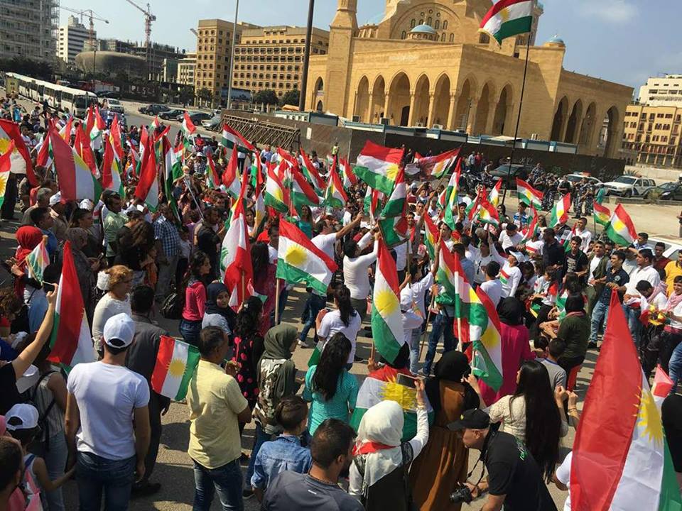 لە لوبنان ئاھەنگێك بۆ پاڵپشتی سەربەخۆیی كوردستان بەڕێوە دەچێت