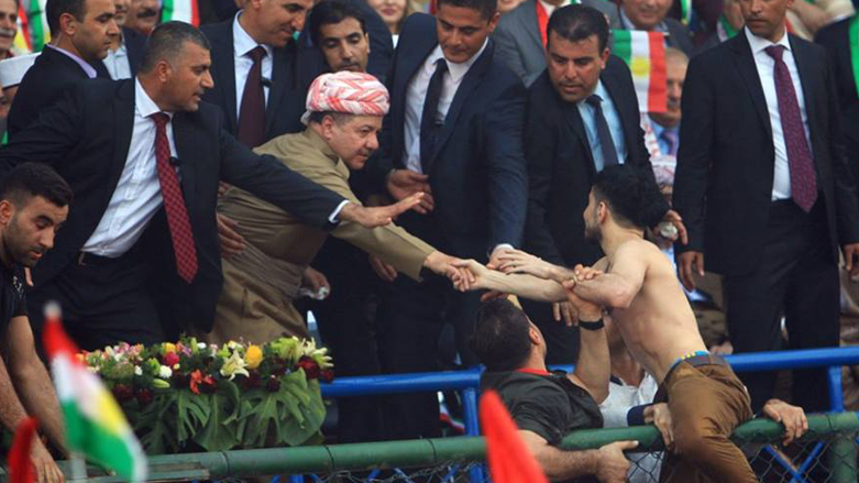 الرئيس بارزاني ومعصوم يلتقيان في السليمانية لبحث الاستفتاء