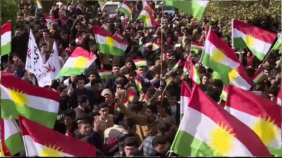 شرکت کردهای مقیم اروپا در مراسم حمایت از استقلال کردستان