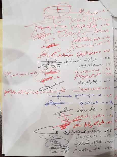 Iraqi Shia colaition lawmakers collected about 100 signitures, asking the Iraqi parliament leadership to block Kurdish lawmakers from entering parlaiment sesssions. (Photo: Social Media)