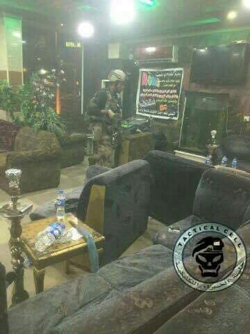 Iraqi security forces and Iranian-backed Shia militia arrest tends of Kurdish youths in a cafe, Kirkuk. (Photo: Tactical Cell)