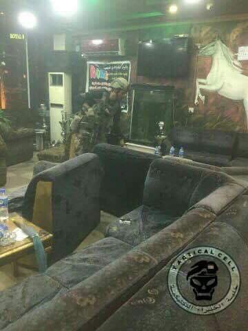 Iraqi security forces and Iranian-backed Shia militia arrest tends of Kurdish youths in a cafe, Kirkuk. (Photo: Tactical Cell)