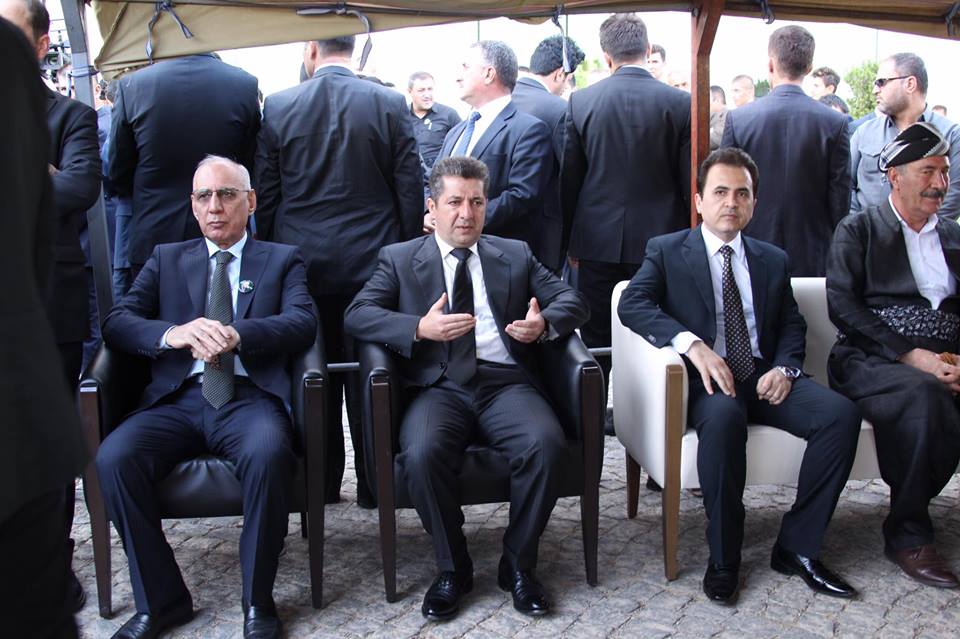 مەسرور بارزانی بەشداری لە پرسەی مام جەلال دەكات