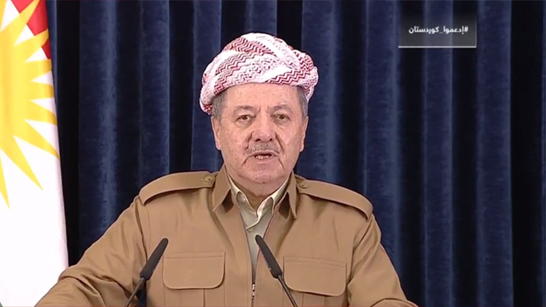 بارزاني: الاستفتاء "ذريعة" والإرادة الكوردية لن تنكسر