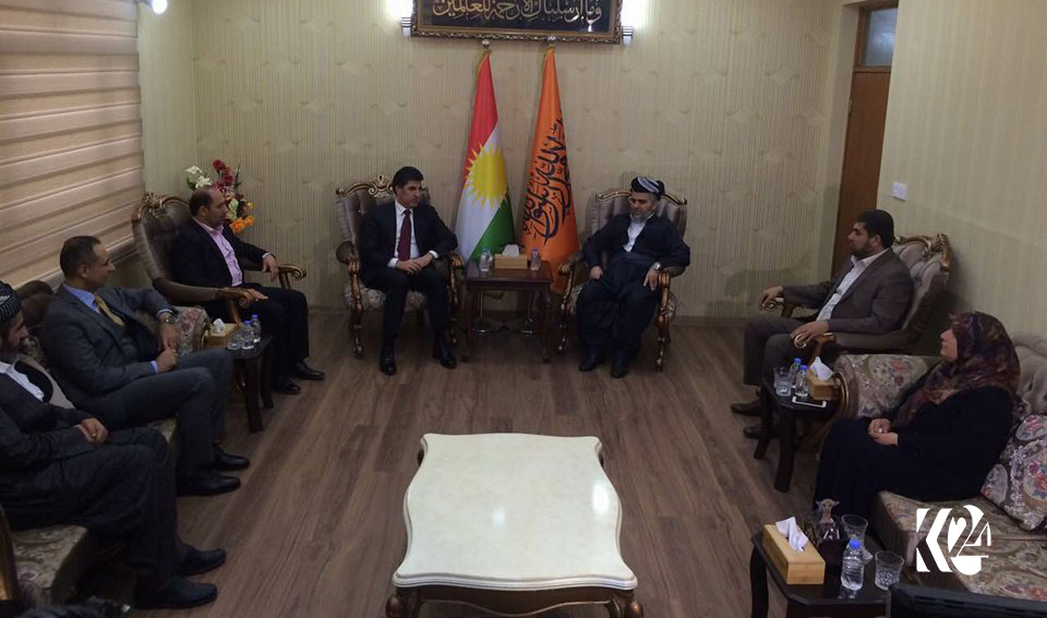 نێچیرڤان بارزانی و عەلی باپیر چەند پرسێك تاوتوێ دەكەن