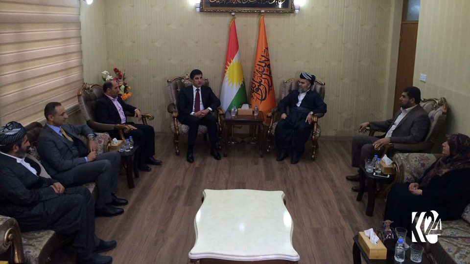 نێچیرڤان بارزانی و عەلی باپیر چەند پرسێك تاوتوێ دەكەن