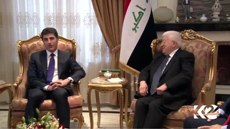 فوئاد مه‌عسووم و نێچیرڤان بارزانی رەوشی کەرکووک تاووتوێ ده‌كه‌ن