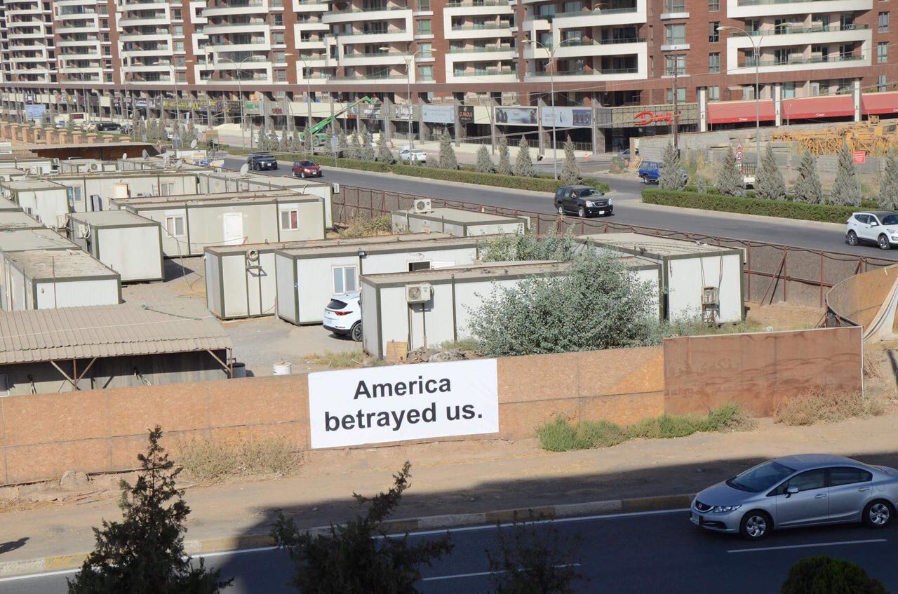 People are outraged by the US indifference towards the Kurds.