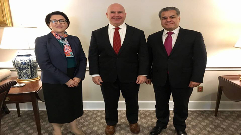 Felah Mistefa û Beyan Samî Ebdulrehman ligel McMaster civiyan