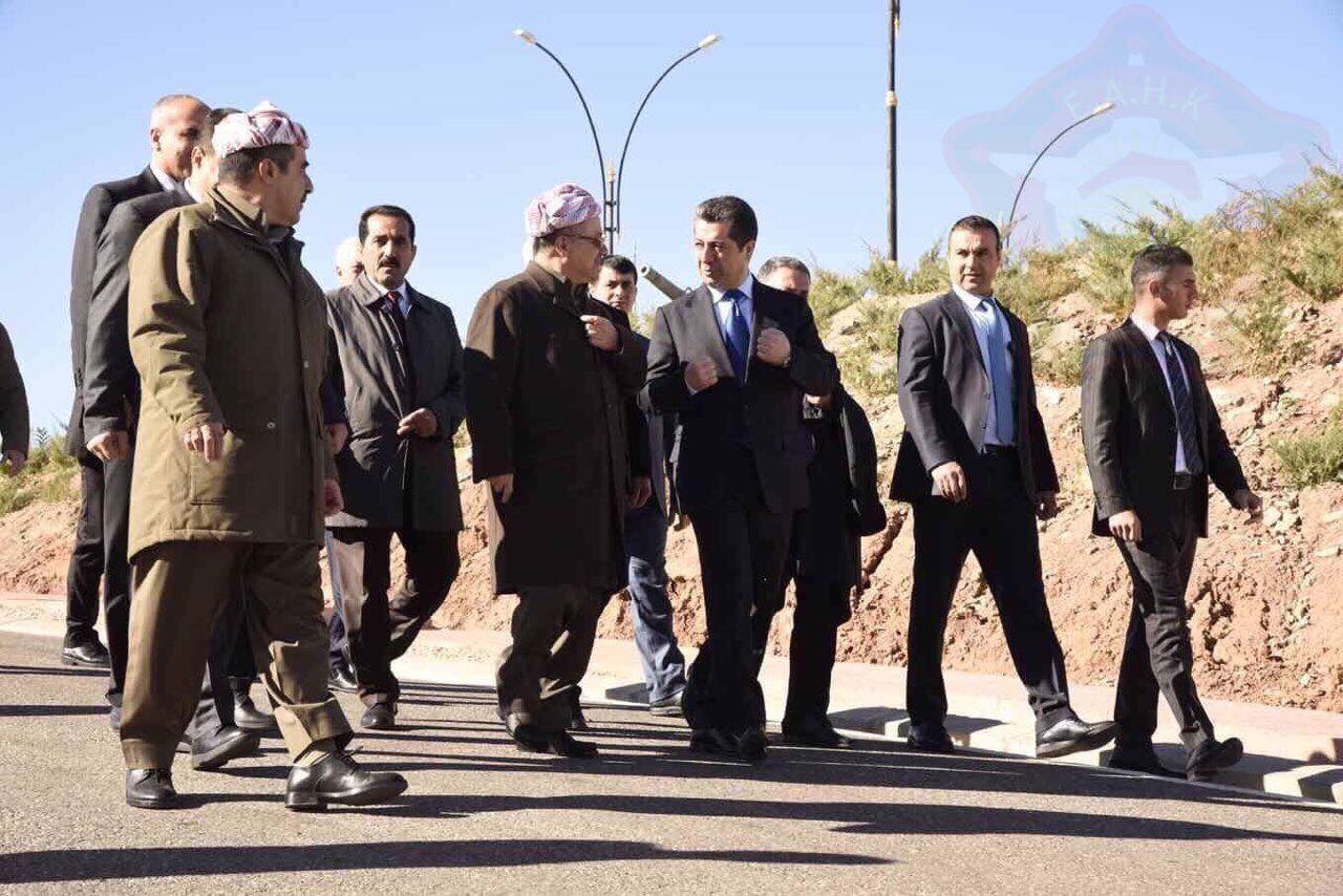 بارزاني يتفقد قوات مكافحة الارهاب الكوردستانية