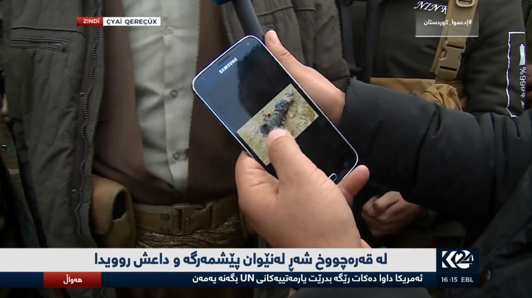 Kurdistan24 wêneyên termên çekdarên DAIŞê yê li Qereçox hatin kuştin belav dike
