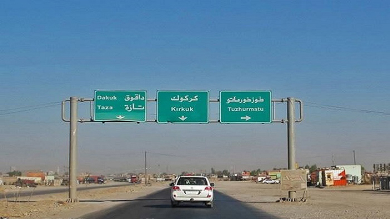 حه‌شدی شه‌عبی له‌سه‌ر رێگای خورماتوو - داقوق شۆفێری بارهه‌ڵگرێك ده‌ڕفێنن 