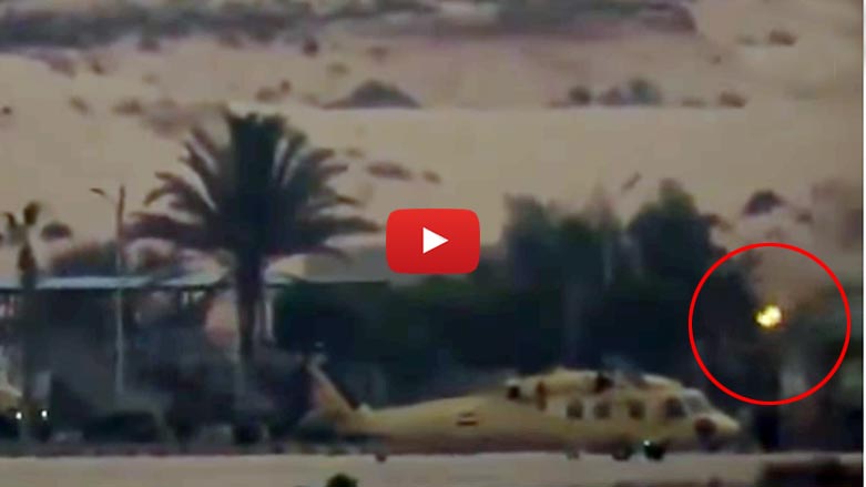 داعش ڤیدیۆی تێكشكاندنی هه‌لیكۆپته‌ری وه‌زیرانی به‌رگری و ناوخۆی میسر بڵاوده‌كاته‌وه‌