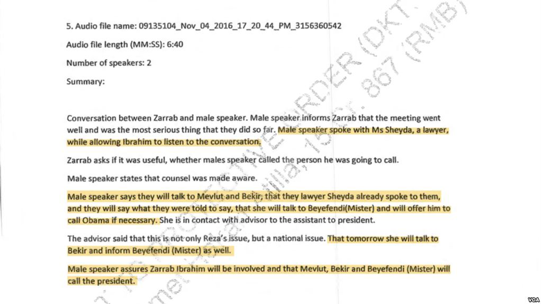 New York Times: Bi belgeya nehênî ya doza Sarraf de, navê Erdogan heye