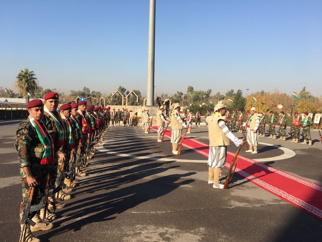 مراسم روز پرچم کردستان برگزار شد