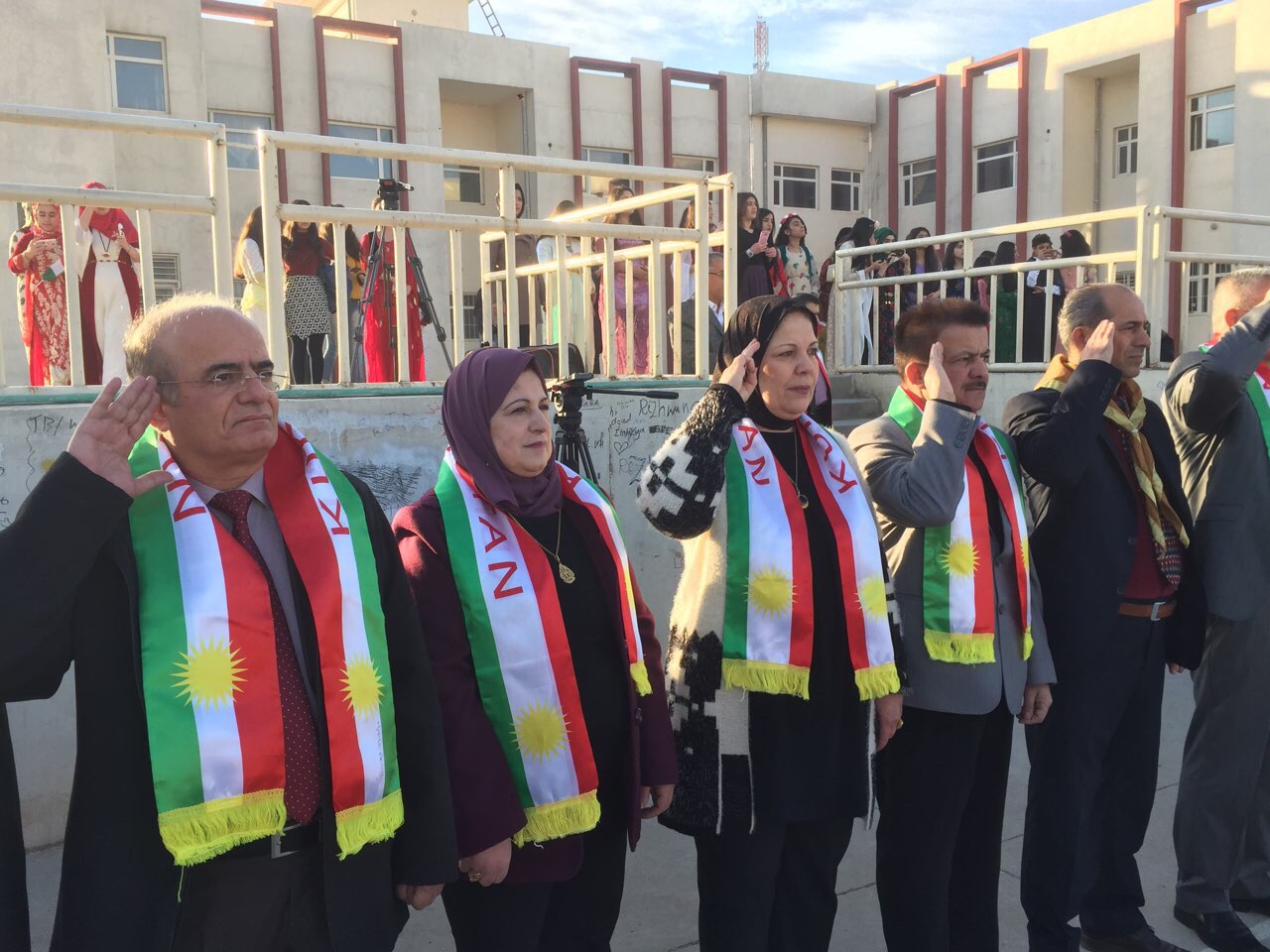 مراسم روز پرچم کردستان برگزار شد